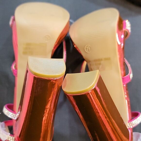 BRAND NEW WILD DIVA LOUNGS RHINESTONES EMBELLISHMENTS SANDAL G1 - Picture 11 of 15